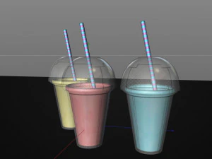 milk smoothies 3D Model