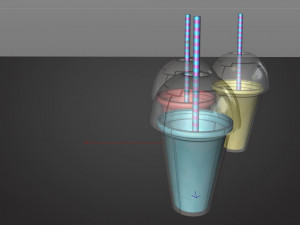 milk smoothies 3D Модель