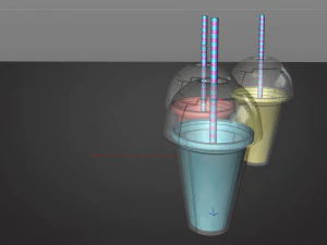 milk smoothies 3D Model