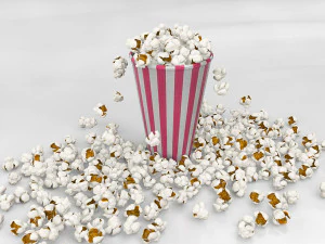 Popcorn Modello 3D