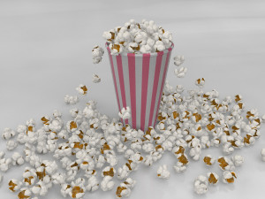 pop corn Modello 3D
