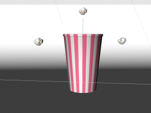 pop corn Modello 3D