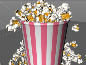 pop corn Modello 3D