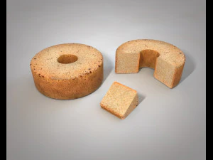 海绵蛋糕 3D 模型