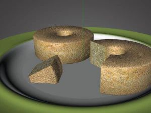 海绵蛋糕 3D 模型