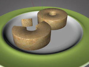 海绵蛋糕 3D 模型