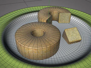 海绵蛋糕 3D 模型