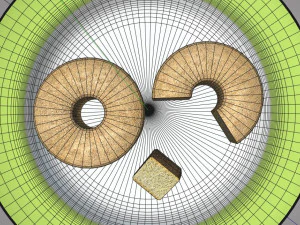 海绵蛋糕 3D 模型