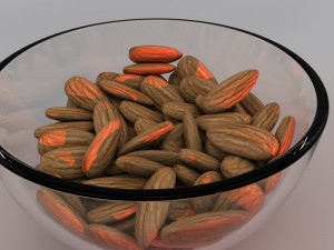 almonds Modello 3D