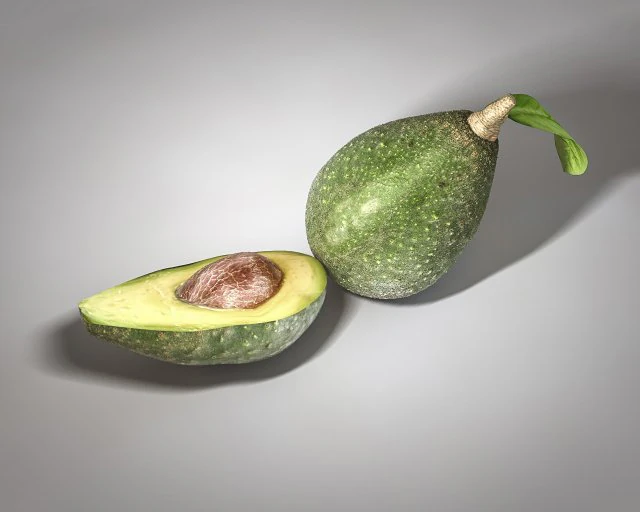 avocado 3D Model .c4d .max .obj .3ds .fbx .stl .blend 
