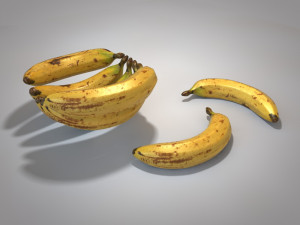 ripe banana 3D 模型