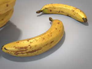 ripe banana Modelo 3D
