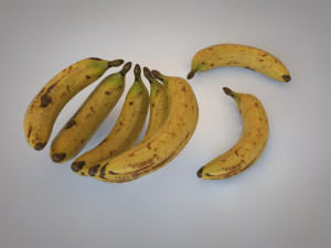 ripe banana Modelo 3D
