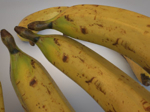 ripe banana Modelo 3D