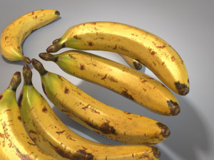 ripe banana Modelo 3D