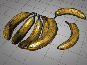 ripe banana Modelo 3D