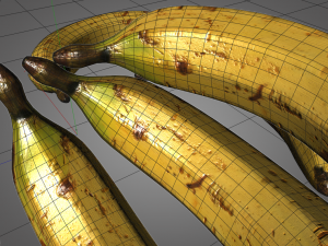 ripe banana Modelo 3D