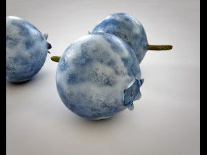 bilberry berries Modelo 3D