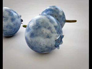 bilberry berries 3D Model