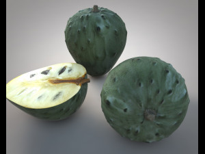 cherimoya sugar apple 3Dモデル