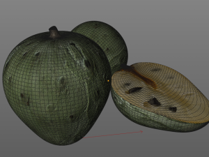 cherimoya sugar apple 3Dモデル