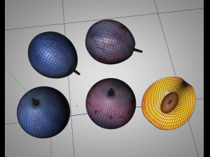 damson plum 3D 模型