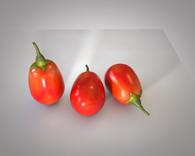 goji berry Model 3D .c4d .max .obj .3ds .fbx .stl .blend 