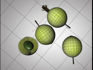 करौंदा 3D मॉडल