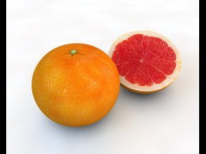 grapefruit 3D मॉडल