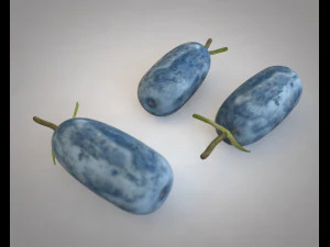 honey berry berries 3D Model