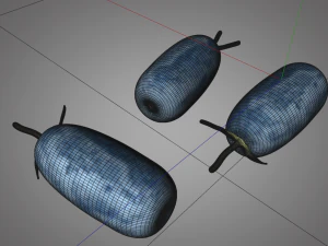 honey berry berries 3D Model