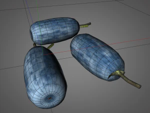 honey berry berries 3D Model