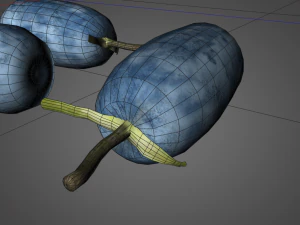 honey berry berries 3D Model