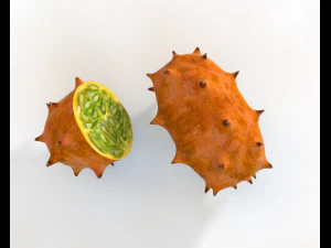 kiwano horned melon 3D Model