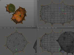 kiwano horned melon 3D Model
