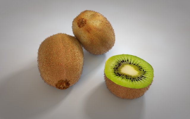 kiwi fruit 3Dモデル .c4d .max .obj .3ds .fbx .stl .blend