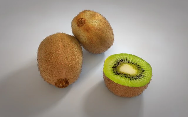 kiwi fruit 3D Model .c4d .max .obj .3ds .fbx .stl .blend 