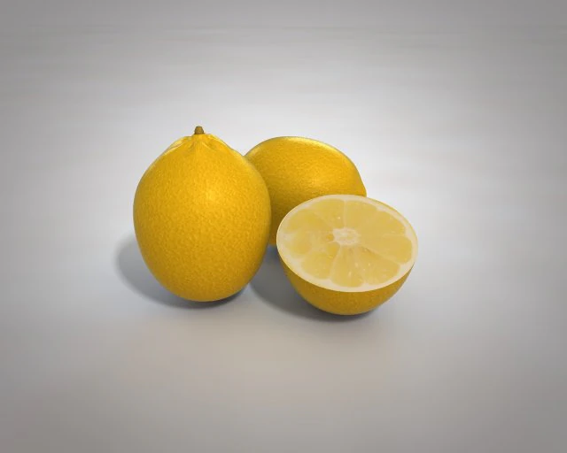 lemon yellow 3D Model .c4d .max .obj .3ds .fbx .stl .blend