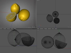 lemon yellow 3D Model