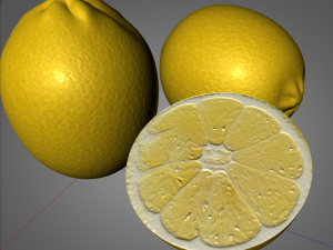 lemon yellow Model 3D