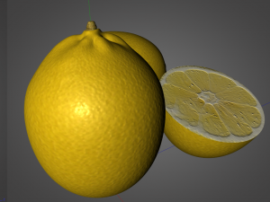 lemon yellow Model 3D
