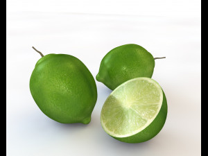 lemon lime green 3D Model