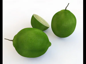 cytrynowo-limonkowa zieleń Model 3D