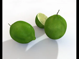 cytrynowo-limonkowa zieleń Model 3D