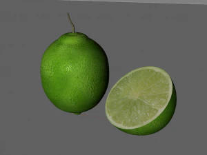 cytrynowo-limonkowa zieleń Model 3D