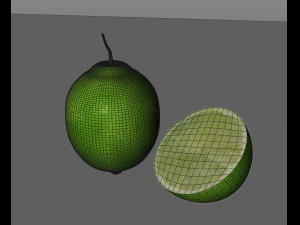 cytrynowo-limonkowa zieleń Model 3D