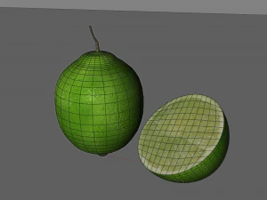 cytrynowo-limonkowa zieleń Model 3D