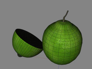 cytrynowo-limonkowa zieleń Model 3D