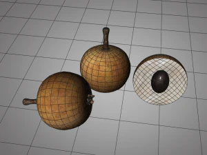 longan dimocarpus fruit 3D Model