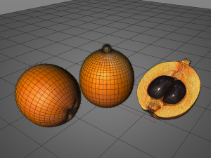 loquat citric fruit Modelo 3D